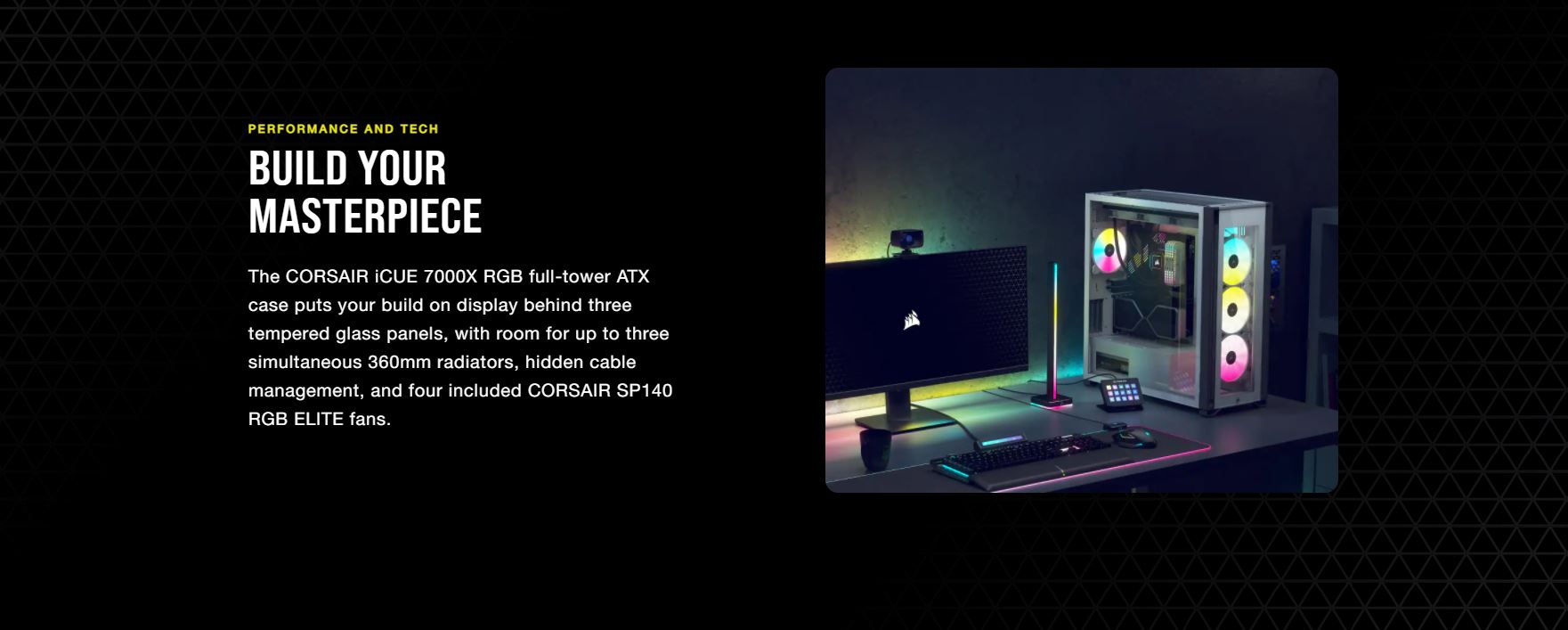 Vỏ máy tính Corsair iCUE 7000X RGB TG White giới thiệu 8